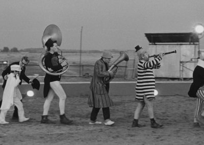 Scena di 8½ di Federico Fellini con parrucche Rocchetti