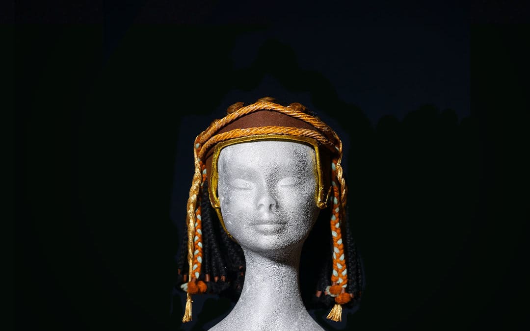 Parrucca Egitto con caschetto in tessuto