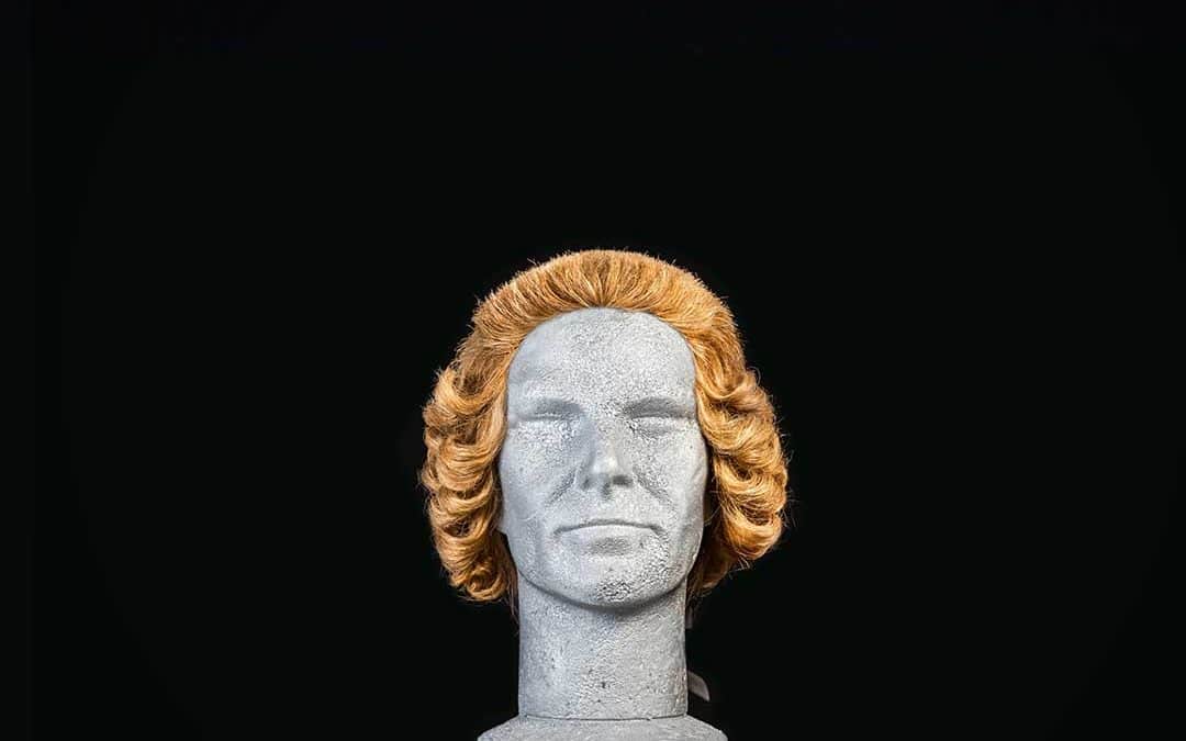 Parrucca bionda 1700 da uomo