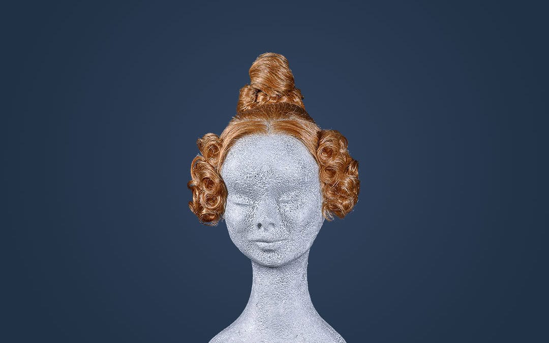 Parrucca con chignon