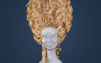 Parrucca stile Marie Antoinette