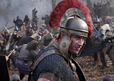 Scena della serie Rome con parrucche Rocchetti