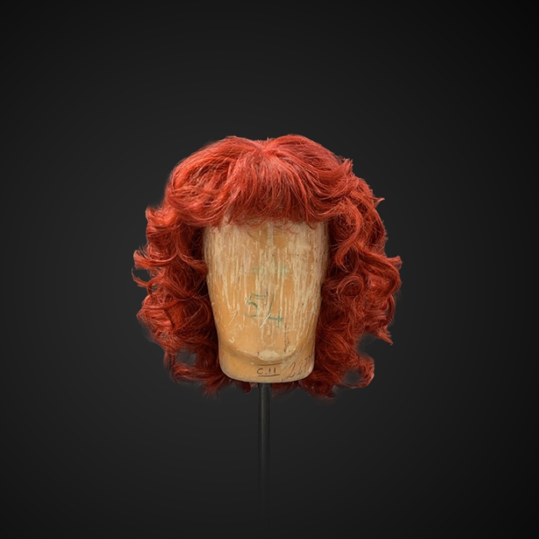 Parrucca rossa stile ondulato