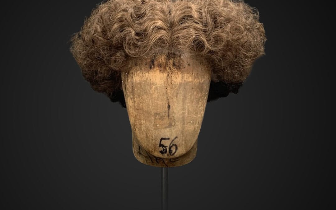 Parrucca castana da uomo