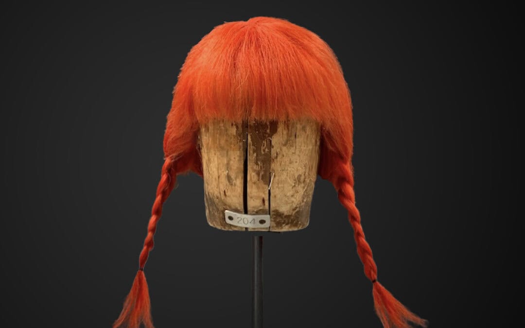 Parrucca stile Pippi Calzelunghe