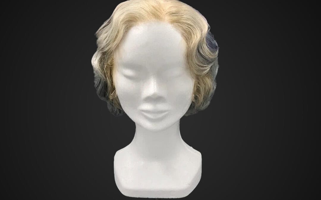 Parrucca multicolor stile Gibson Girl