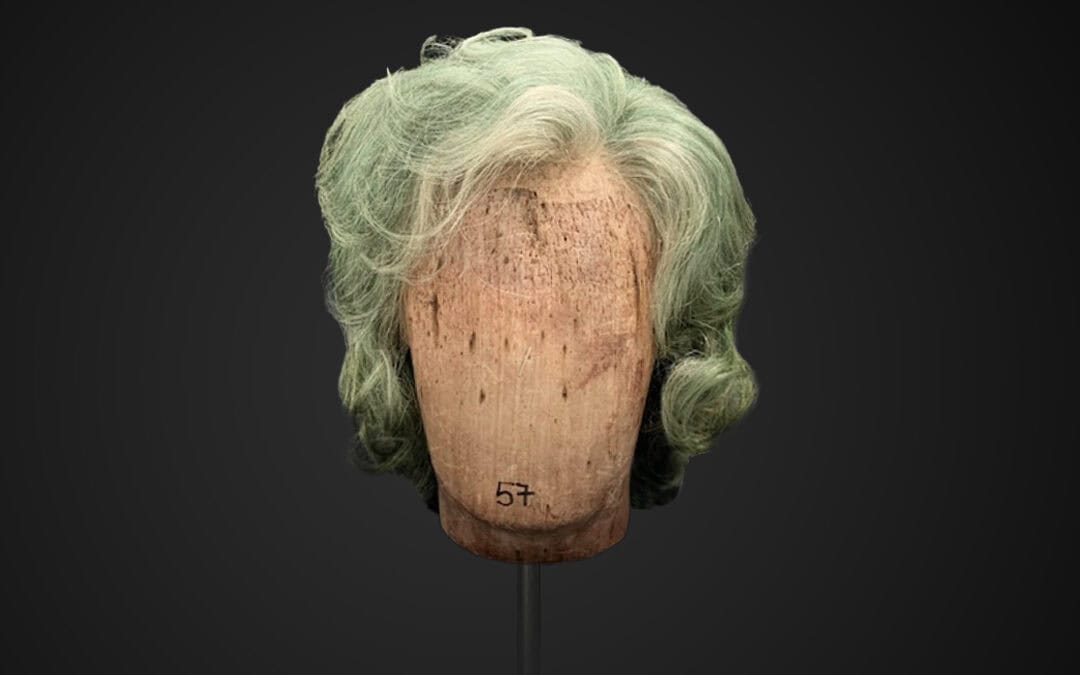 Parrucca da uomo verde