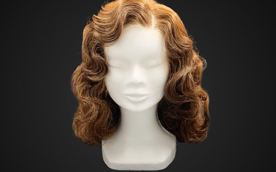 Parrucca castana con onde