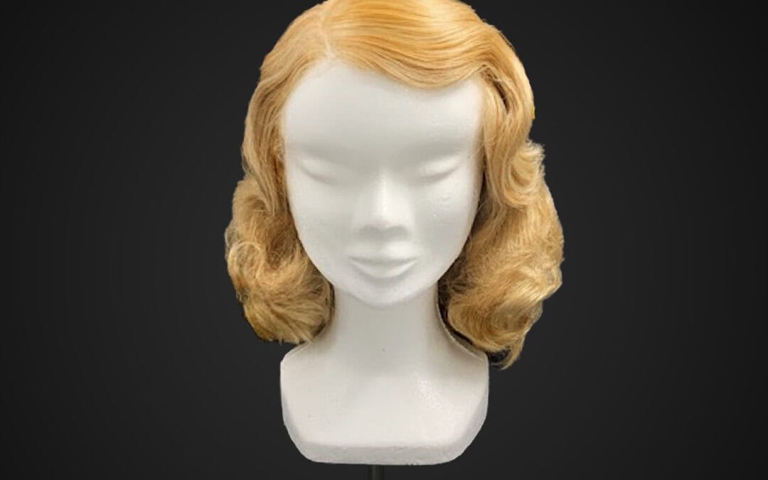 Parrucca bionda con onde anni 40