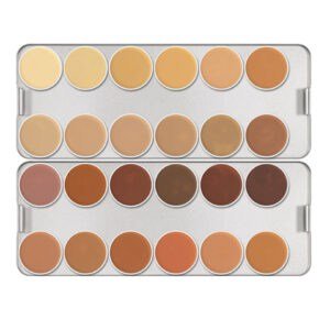 Palette camouflage creme Dermacolor 24 colori di Kryolan