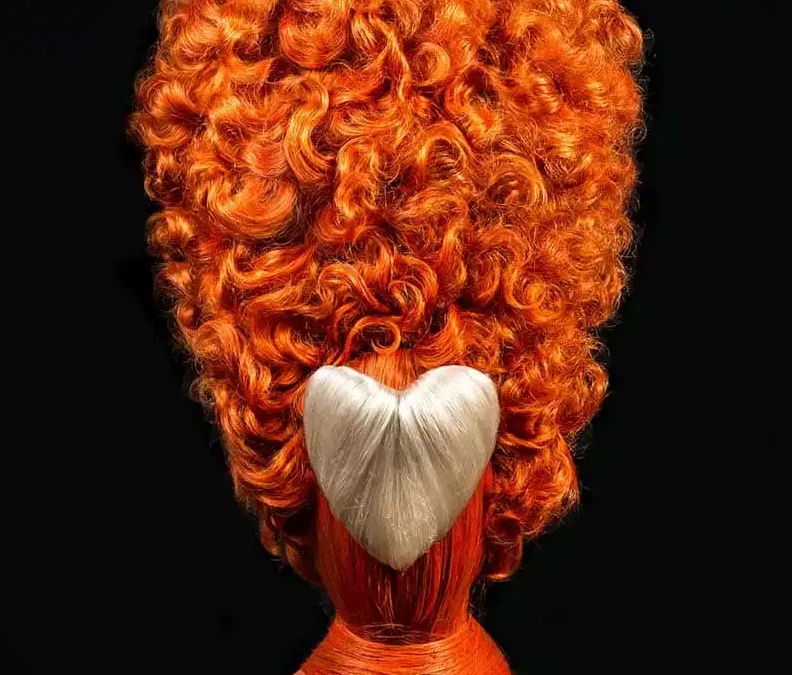Parrucca fashion disegnata da Delfina Delettrez
